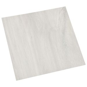 vidaXL Planches de sol 55 pcs Cr&egrave;me 5,11 m&sup2; PVC