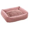 FLAMINGO Lit chien fermeture &eacute;clair Colette Rectangulaire 50 cm Rose