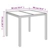 vidaXL Ensemble &agrave; manger de jardin coussins 5pcs Noir R&eacute;sine tress&eacute;e