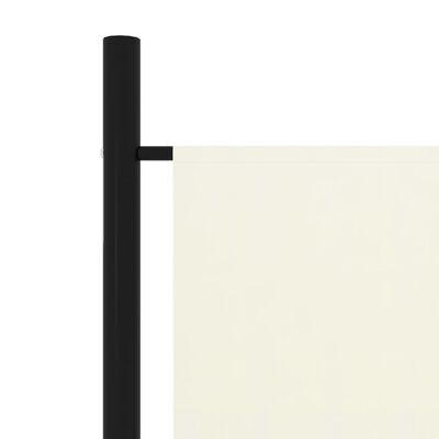 vidaXL Cloison de séparation 6 panneaux Blanc crème 300x180 cm