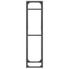vidaXL Portant de bois chauffage noir 40x25x100 cm