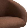 vidaXL Chaises pivotantes &agrave; manger lot de 6 marron tissu