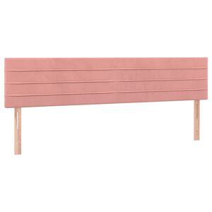 vidaXL T&ecirc;tes de lit Rose 160x5x78/88 cm Velours
