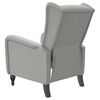 vidaXL Fauteuil inclinable Gris clair Velours