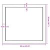vidaXL Dessus de table bois massif trait&eacute; bordure assortie