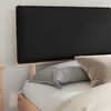 vidaXL Cadre de lit avec t&ecirc;te de lit rembourr&eacute;e Noir 180 x 200 cm