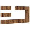 vidaXL Ensemble de meuble TV mural 7 pcs vieux bois bois d'ing&eacute;nierie