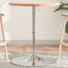 vidaXL Table de bar &Oslash;60x90,5 cm bois massif de h&ecirc;tre