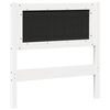 vidaXL Tête de lit Autre Blanc 75 cm Bois massif en pin