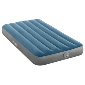 INTEX Lit d'Air avec Pompage INTEX Bleu fonc&eacute; et gris 99 x 191 x 25 cm