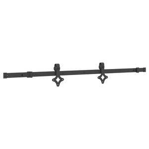 vidaXL Kit de quincaillerie de porte coulissante 152,5 cm acier noir