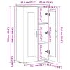 vidaXL Buffet FLORIN Ch&ecirc;ne fum&eacute; 55,5 x 29 x 103 cm Bois d'ing&eacute;nierie