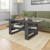 vidaXL Table basse Gris brillant 110x55x42 cm bois d'ing&eacute;nierie