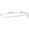 vidaXL Banc de jardin empilable et coussin 128,5cm Bois de teck massif