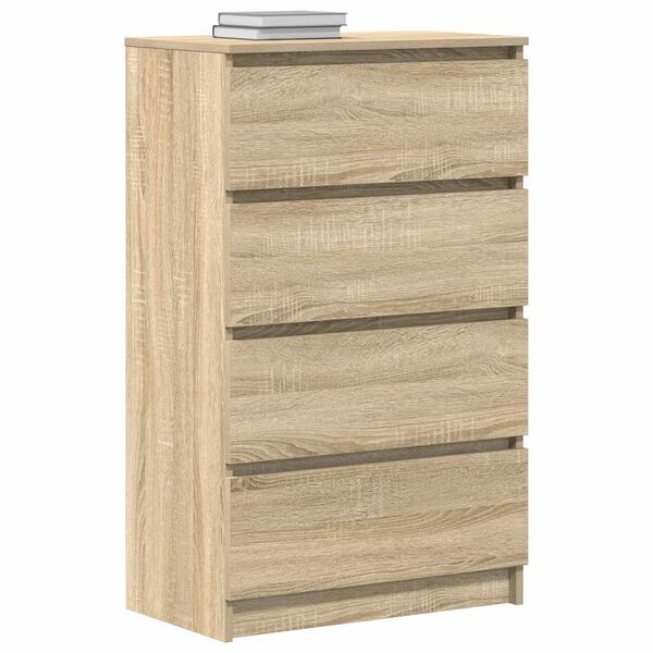 vidaXL Buffet Chêne sonoma 60x35x98,5 cm Bois d'ingénierie