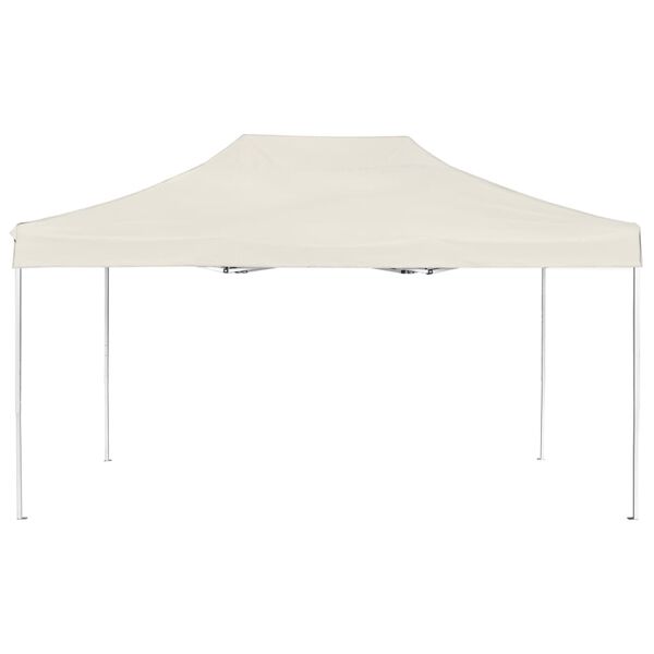 vidaXL Tente de r&eacute;ception pliable Aluminium 4,5x3 m Cr&egrave;me