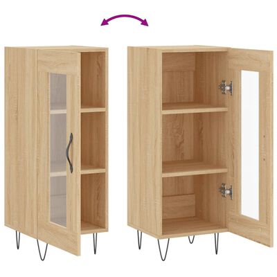 vidaXL Buffet Chêne sonoma 34,5x34x90 cm Bois d'ingénierie