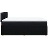 vidaXL Sommier &agrave; lattes de lit avec matelas Noir 160x200 cm Tissu