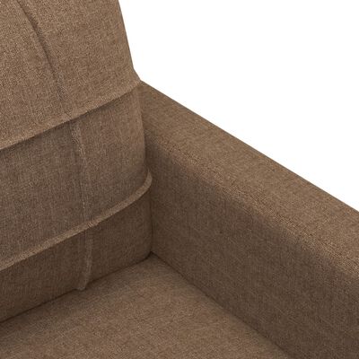 vidaXL Canapé à 3 places Marron 180 cm Tissu