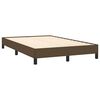 vidaXL Cadre de lit sans matelas marron foncé 120x190 cm tissu