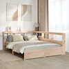 vidaXL Lit biblioth&egrave;que sans matelas 140x200 cm bois massif de pin