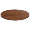 vidaXL Dessus de table rond Marron fonc&eacute; &Oslash;40x1,5cm Ch&ecirc;ne massif trait&eacute;