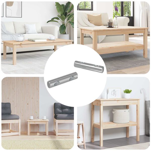 vidaXL &Eacute;crou 2 pcs Zinc&eacute; 60 x 12 mm Fer