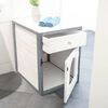 Kerbl Armoire &agrave; liti&egrave;re pour chat Ida 45x58x60 cm Blanc et bleu