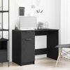 vidaXL Bureau avec porte Chêne noir 100 x 50 x 75 cm Bois d'ingénierie