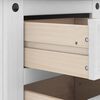 vidaXL Table de chevet avec tiroir Blanc 53 x 39 x 47 cm Pin massif