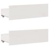 vidaXL Lit biblioth&egrave;que sans matelas blanc 140x200 cm bois pin massif