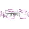 vidaXL Cadre de lit sans matelas 200x200 cm bois massif de pin