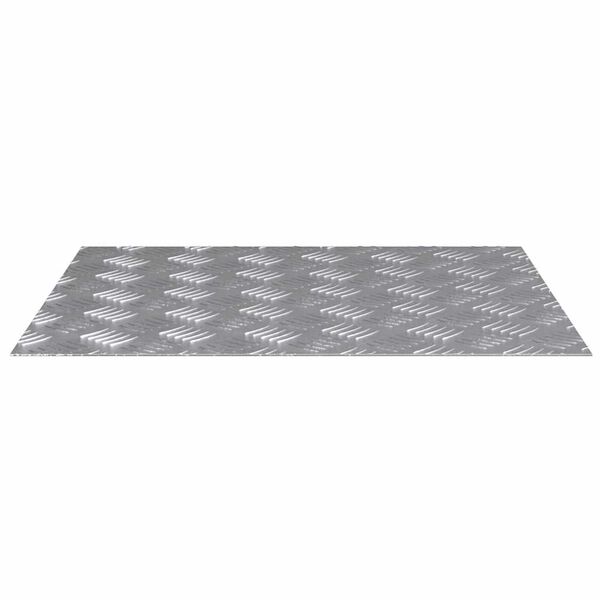 vidaXL Nez de marche Rectangulaire 2 pcs Argent&eacute; 60 x 50 cm Aluminium