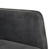 vidaXL Fauteuil &agrave; bascule Noire vintage Toile