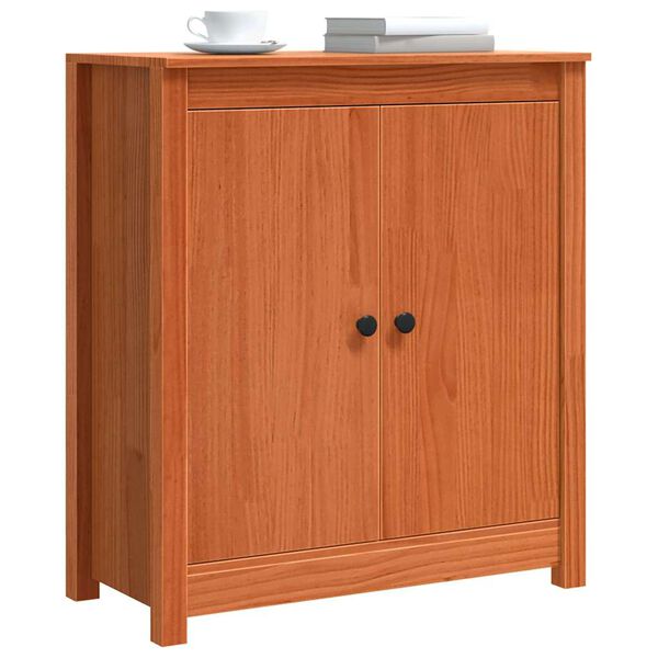 vidaXL Buffet Brun cire 70 x 35 x 80 cm Pin massif