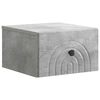 vidaXL Cabinet de chevet mural Gris b&eacute;ton 33 x 34,5 x 20 cm