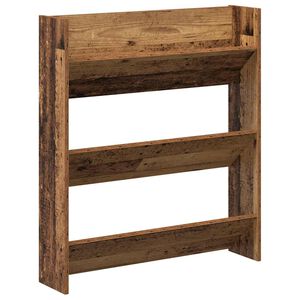 vidaXL Armoire &agrave; chaussures murale vieux bois 80x18x90 cm