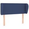 vidaXL T&ecirc;te de lit avec oreilles Bleu 103x23x78/88 cm Tissu