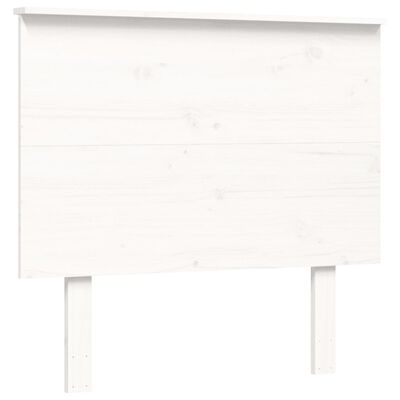 vidaXL Cadre de lit sans matelas blanc 90x200 cm bois massif