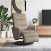 vidaXL Fauteuil inclinable avec repose-pieds cappuccino similicuir