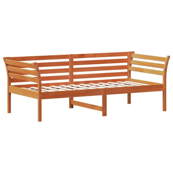 vidaXL Lit de jour sans matelas cire marron 75x190 cm pin massif