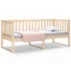 vidaXL Lit de jour sans matelas 100x200 cm bois de pin massif