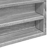 vidaXL Armoire &agrave; vitrine sonoma gris 100x8,5x58 cm bois d'ing&eacute;nierie
