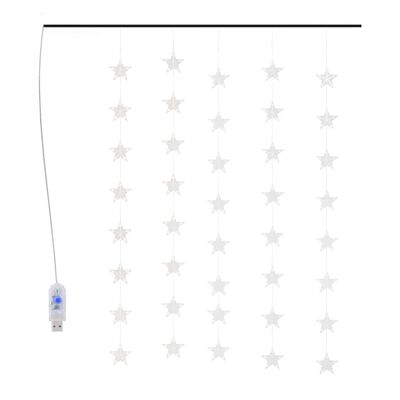 vidaXL Guirlande lumineuse à étoiles LED 200LED Blanc chaud 8fonctions