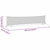 vidaXL Filet de tennis Noir et Rouge 396 x 92 x 87 cm Polyester