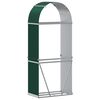 vidaXL Porte-bûches vert 80x45x190 cm acier galvanisé