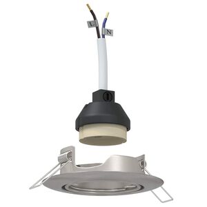 vidaXL Projecteur 6 pcs Argent&eacute; 9 x 9 x 2,5 cm M&eacute;tal