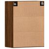 vidaXL Armoires murales 2 pcs ch&ecirc;ne marron bois d'ing&eacute;nierie