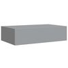 vidaXL Étagères à tiroirs murales 2 pcs gris 40x23,5x10 cm MDF