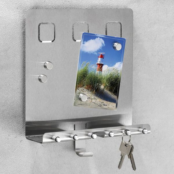 HI Porte-cl&eacute; Argent&eacute; 28,5x25x8 cm